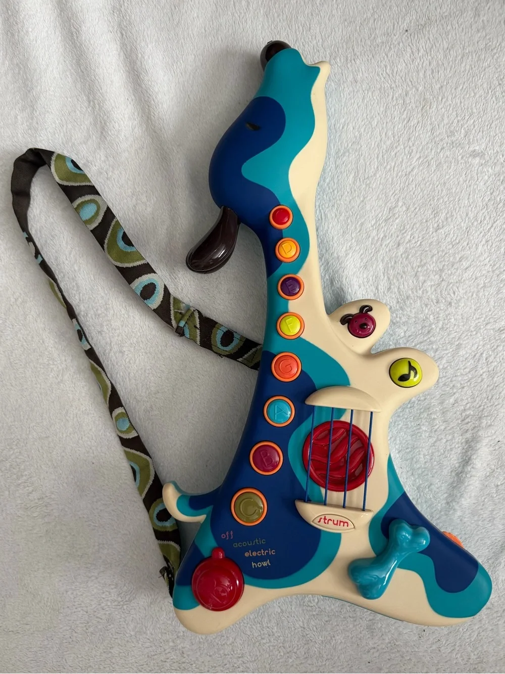 B. Toys Interactive Dog Guitar Woofer Working Condition Guitar for Kids - Picture 1 of 2
